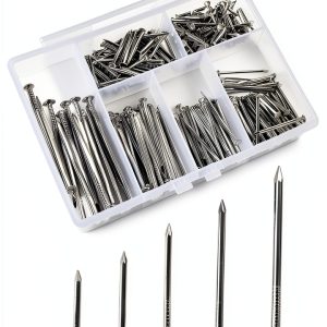 Finishing Nails 280 Pcs Kit by Ywmimn Galvanized 6 Sizes up to 2in-0