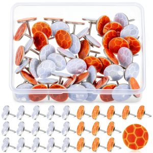 Reflective Tacks 50 Piece Trail Markers by Fullhawl Silver Orange-0