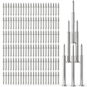600 pcs Double-Headed Skirting Nails with 6 Sleeve Tools - Invisible Seamless Baseboard Installation Nails for Trim & Boards, 2-Sided Design (Value Pack)-0